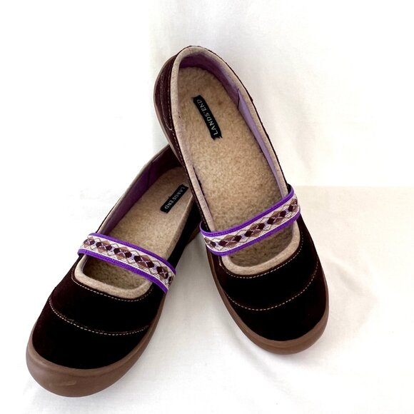 Lands' End Mary Jane Slip-ons Terrain Lodge, Brown, #380875, Size 8, EC! - Picture 1 of 15